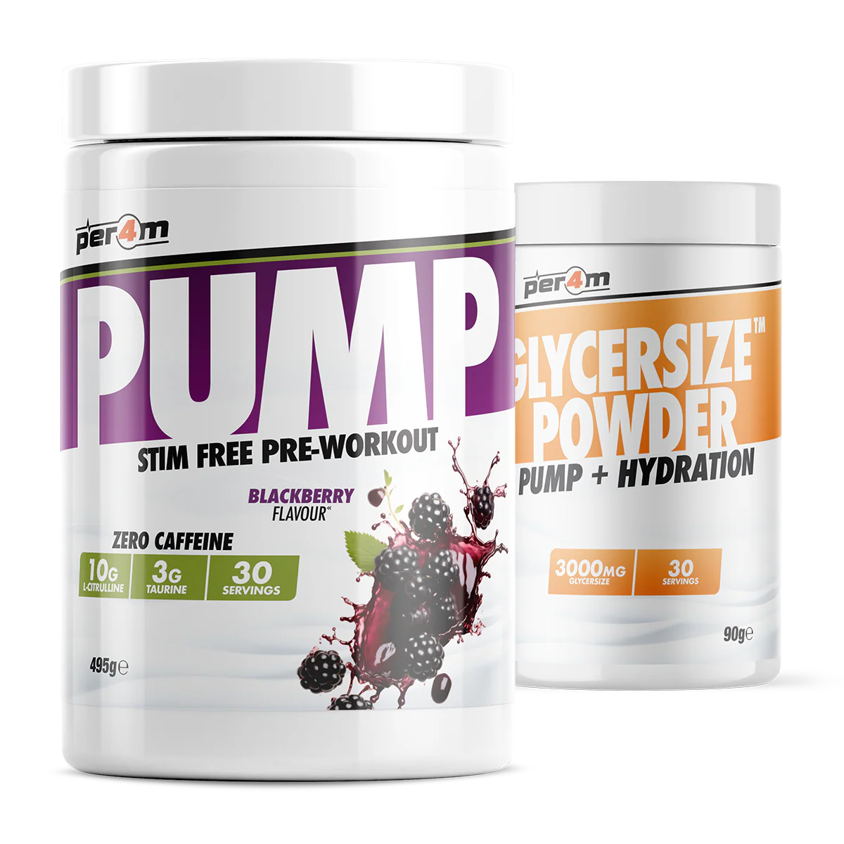 PUMP Stim Free Pre-Workout + Glycersize Powder